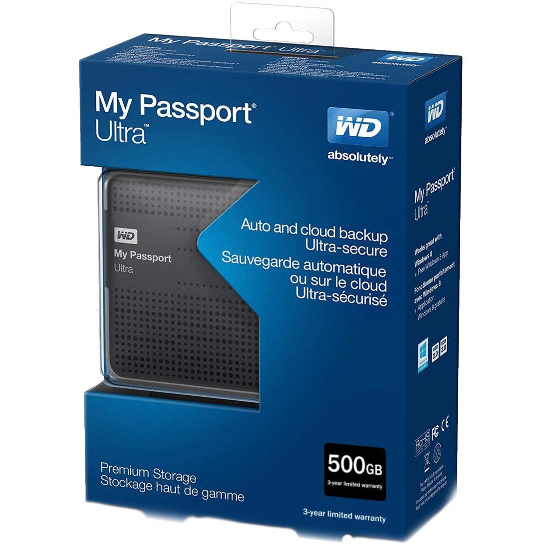 هارد اکسترنال وسترن HDD مدل My Passport Ultra ظرفیت 500 گیگابایت