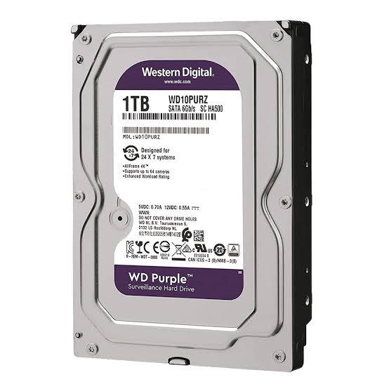هارد اینترنال وسترن دیجیتال Western Digital Purple 1TB WD10PURZ